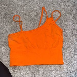 Alo orange sports bra size small